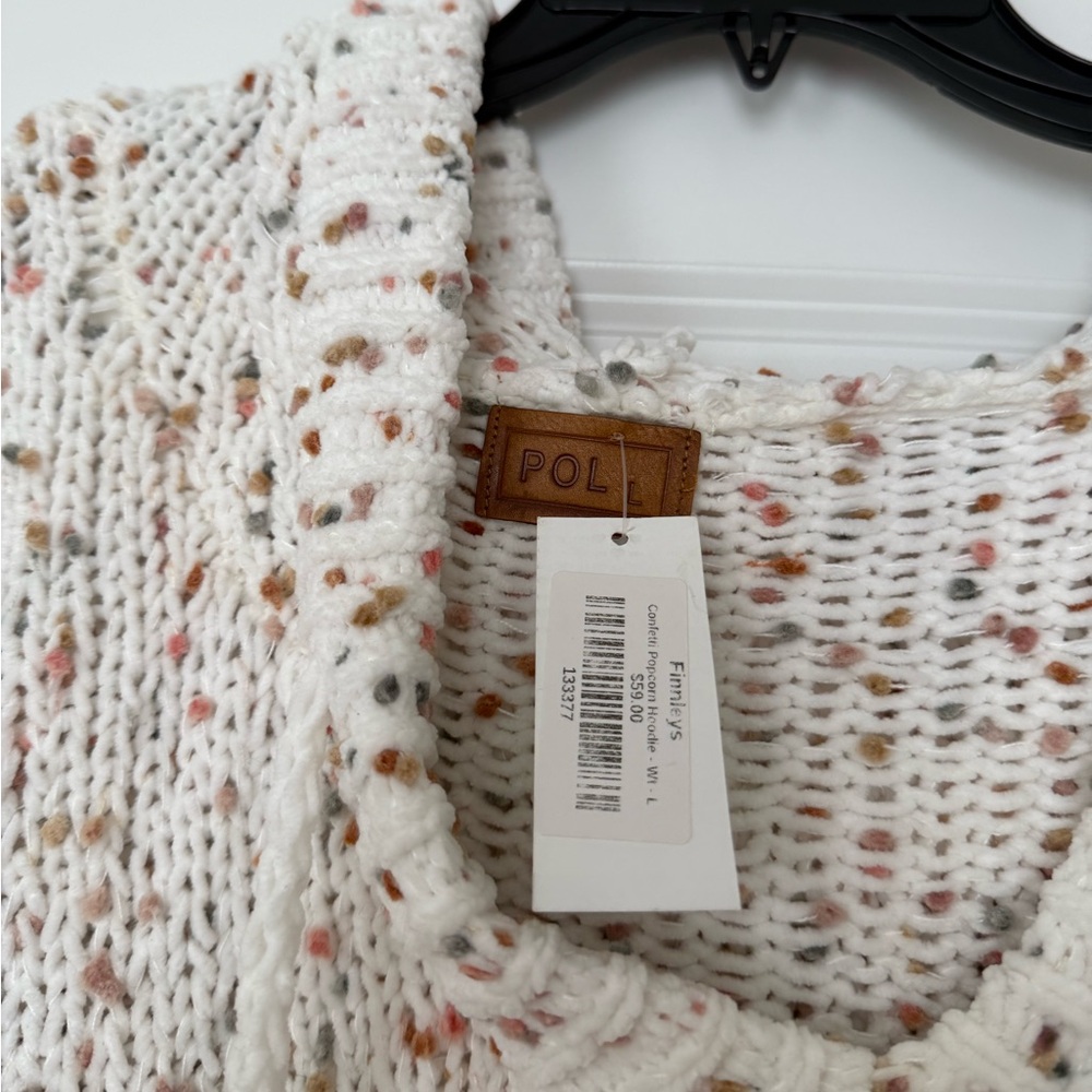 POL Women's Multicolor Speckled Knit Sweater